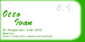 otto ivan business card